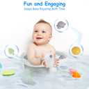 Baby Bath Seat for Babies 6 Months & Up - Bathtub Seats for Babies Sitting Up with Rinse Cup, Non-Slip, Comfortable, Infant Bath Essentials Gray (GREY)