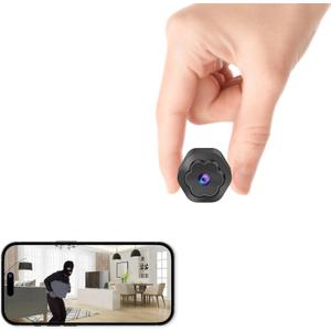 Mini WiFi Spy Hidden Camera Wireless Portable Nanny Cam for Home,4K Ultra HD Small Security Cameras with Motion Detection, Auto Night Vision Monitor Cameras for Indoor Pets Baby Mini WiFi Spy Hidden Camera Wireless Portable Nanny Cam for Home,4K Ultra HD Small Security Cameras with Motion Detection, Auto Night Vision Monitor Cameras for Indoor Pets Baby