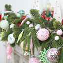 RoseCraft Christmas Ball Ornaments Set, 45 Pack Macaroon Colorful Pastel Candy Shatterproof Christmas Tree Hanging Candyland Decorations, for Home Holiday Xmas Party Decor