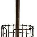 Pfaltzgraff Anvil Wire And Acacia Wood Paper Towel Holder, 13.25-Inch, Antique Black