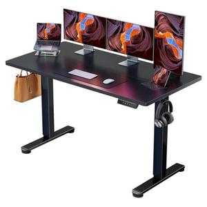 ErGear Height Adjustable Electric Standing Desk, Inches Sit Stand up Desk, Large Memory Computer Home Office Desk with Two-Piece Desktop
