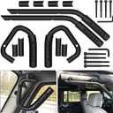 Nilight Front & Rear Grab Handles Aluminum Roll Bar Grip Handles for 2007-2018 Wrangler JK JKU Sports Sahara Freedom Rubicon X & Unlimited, Black