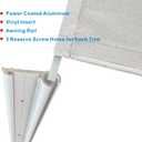 RV Awning Trim, Aluminum RV Insert Roof Trim, 51" Length White Camper Trailer Awning Rail (8 Trim Pieces, White)
