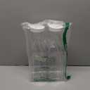 NETANY Plastic 50 Oz Water Carafe with Flip Top Lid, Set of 2 Square Base Juice Containers, Clear Plastic Pitcher - for Water, Iced Tea, Juice, Beverage, Cold Brew and Mimosa Bar - HAND WASH ONLY