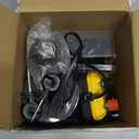 MorningRo Electric Fence for Preventing Animals Intruding 2 Mile 110VAC 0.15 Joule Electric Plug in Fence, 50 Black Insulator and 1 Socket Tool 250ft Aluminum Wire for Animals and Keep Out Predators