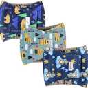 Grecle Reusable Dog Diapers Male 3Pcs, Premium Washable Belly Bands for Male Dogs Large, High Absorbing Male Dog Wraps for Doggie & Puppy in Incontinence, Excitable Urination and Training (Bear, L)