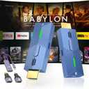 Wireless HDMI Transmitter and Receiver 4k, 328Ft/100M Wireless HDMI Extender for Seamless High-Definition Streaming from Laptop/PC/TV Box to Monitor/TV/Projector, 4K Decoding 1080P Out