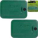 EBaokuup 2 Pcs 12 x 17 Inch Irrigation Valve Box Cover, Rectangular Sprinkler Valve Lids with Plug, Sprinkler Valve Cover Replacement for Outdoor Irrigation Watering Equipment