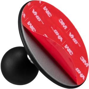 FANAUE Flex Adhesive Ball Base Compatible with RAM Mounts B Size Double Socket Arm, 1" Ball Head Adapter for Motorcycle Phone Mount Bike Phone Holder, Suction Cup Base for Mounting on Car Dashboards.