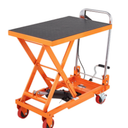 VEVOR Hydraulic Lift Table Cart, 330lbs Capacity 28.5" Lifting Height, Manual Single Scissor Lift Table with 4 Wheels and Non-Slip Pad, Hydraulic Scissor Cart for Material Handling and Transportation(missing non slip pad)
