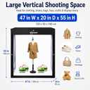 47x20x55in Large Photo Studio Light Box,Light Box Photography Large