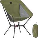Naturehike YL01 Snap Camping Chair, 1 Second Setup Frame, 441lb Capacity, Portable Backpacking Chair with Storage Bag, Lightweight & Compact Folding Camp Chair for Backpacking Camping Fishing (Green)