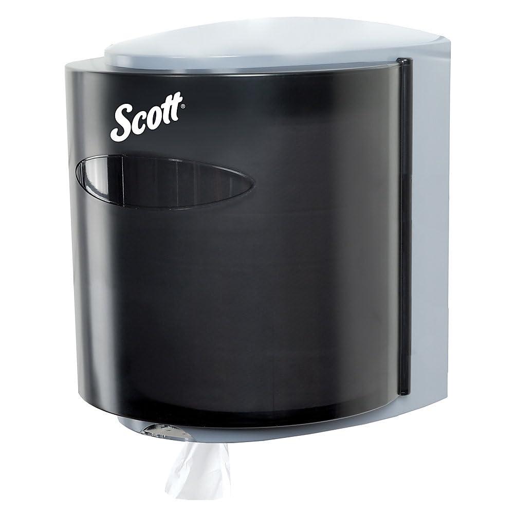 Scott Professional Kimberly-Clark Professional 09989 Roll Control C-Pull Dispenser, 10 3/10w x 9 3/10d x 11 9/10h, Smoke/Gray