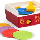 Fisher Price Classics - Record Player - Retro, Tactile Interactive Retro Toy for Kids, Girls, Boys, Toddlers, Baby, Preeschooler, Unisex 18 Months +