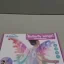 Electric Fairy Wings for Girls, Light Up Moving Butterfly Wings with LED Lights and Music, Toy for Kids as Halloween Valentine Birthday Christmas Party Costume Princess Cosplay Dress Up Gift (Multicolored)