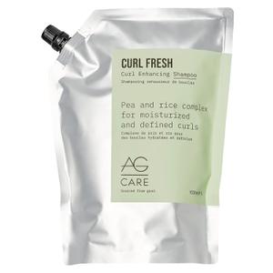 AG Care Curl Fresh Hydrating Shampoo with Pea & Rice Amino Acids - Curl Shampoo to Cleanse Scalp and Retain Moisture for Healthy, Defined Curls, 33.8 Fl Oz Bottle