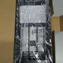 Cisily Extra Large Sink Caddy Organizer with Drying Stone, Black Sponge Holder for Kitchen, Dish Brush Holder for Countertop, Kitchen Decor Storage and Essentials