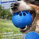 Smart Bouncing Ball for Dogs, Interactive Automatic Dog Toy with Remote Control, Bite-Resistant Pet-Safe Material, 3 Play Modes, USB-C Rechargeable LED Dog Ball for Small Medium Dogs (Blue)