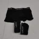 Lacoste Men's Cotton Stretch Tricolor Waistband Trunks, 3-Pack (Black With Black Waistbands (New)), S