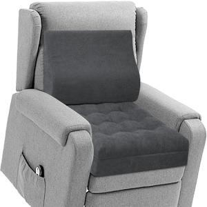 TANYOO Recliner Cushion for Elderly with Lumbar Support Pillow - 20x20x5 Inch Extra Thick Recliner Seat Cushion for Seniors Relief Back Pain and Tailbone Pain from Long Sitting Non-Slip Bottom, 50x50x5 in