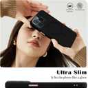 for iPhone 15 Pro Max Magnetic Case, Cute Soft Liquid Silicone Case for Women Girls Men Anti-Scratch Anti-Drop Bumper Shockproof Full Camera Lens Protection Cover for iPhone 15 Pro Max-Black