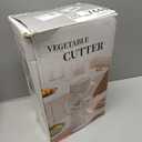 7 IN 1 Upgraded Rotary Cheese Grater with Handle  Vegetable Shredder with Built-in Storage Blade Slot, 5 Versatile Blades, Strong Suction Base Round Mandoline Slicer, Food Chopper for Kitchen (White)