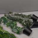 Der Rose 4Pcs Fake Plants Hanging Artificial Ivy Vine Faux Eucalyptus Hanging Plants, Boston Fern, String of Pearls for Living Room Aesthetic Bedroom Boho Kitche Wall Shelf Indoor Outdoor Decor (Black Pots-4pcs Green)