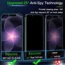 IMBZBK [Auto-Dust Removal] 3 Pack Privacy Screen Protector for iPhone 17e / iPhone 16e Anti Spy Private Accessories, Case Friendly Film, Military Grade Tempered Glass 3 Camera Lens Protector