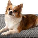 Dog Bed Crate Mat, Soft Durable Washable Anti-Slip Kennel Pad for Dogs & Cats, Reversible (Light Gray, M(30"*20"*1.5"))