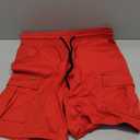 JMIERR Mens Casual Cotton Twill Cargo Shorts Drawstring Classic Chino Stretch Short with 6 Pockets (Medium)