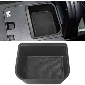 Cool Box Organizer fit for Toyota Land Cruiser Prado 250 2024-2027 & Lexus GX550 2024 2025 Extra Storage Space - No-Slip Center Console Organizer ABS Plastic Double Storage Space(Only Fit Cool Box)