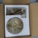 Modern Wall Sconce Industrial Mid Century Bathroom Vanity Wall Light Brushed Brass Finished Frame and Black Metal Lampshade Wall Mount Lights for Living Room Bedroom Stairs Corridor Mirror