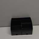 Makeup Organizer with Drawers, Cosmetic Storage for Dresser Vanity and Bathroom Countertop, Beauty Holder for Lipstick Brush, Skincare Organizer for Vanity, Cosmetic Display Case (Black)