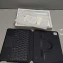 Nillkin iPad Pro 11 inch (M4, 2024) Case with Detachable Keyboard, Adhesive Cover with Keyboard, Magic Trackpad, 7-Color Backlit, Adjustable Stand, Slim Magnetic Backplate with iPad Wall Mount, Black