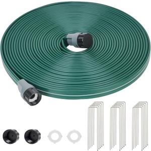 Sprinkler Soaker Hose 50ft for Garden Lawn, Watering Pipe with Holes, High-Efficiency Water-Saving Garden Irrigation System, Drip Hose Sprinkler