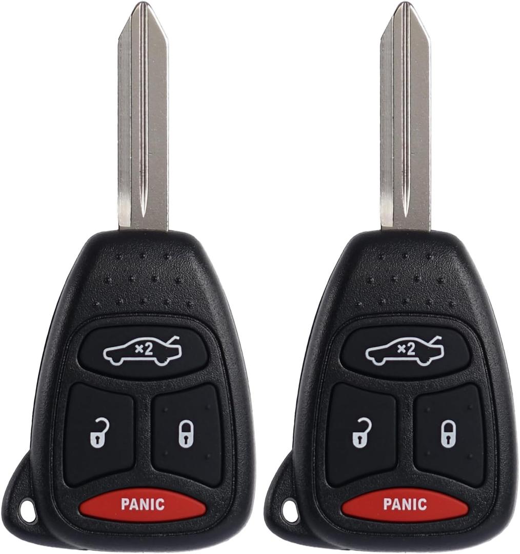 Key Fob Replacement Fits for Chrysler 300 Aspen 2005 2006 2007 2008 2009 Dodge Charger Durango Jeep Commander Grand Cherokee Keyless Entry Remote Control KOBDT04A 05179512AA 05170486AA