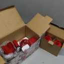 Geedel Rotary Cheese Grater, Kitchen Mandoline Vegetable Slicer with 3 Interchangeable Blades, Easy to Clean Grater for Fruit, Vegetables, Nuts (Red)