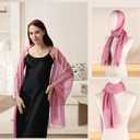 Ladiery Shawl for Women - Shawls and Wraps for Evening Dresses Chiffon Shawl and Formal Wedding Party and Gifts for Women (Pink)
