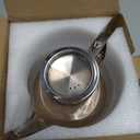 HIWARE 1000ml Glass Teapot with Removable Infuser, Stovetop Safe Tea Kettle, Blooming and Loose Leaf Tea Maker Set (33 oz)