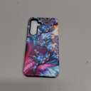 for Samsung Galaxy S24+ Case 2-in-1 Glossy All Inclusive Anti Fall Doublelayer Protection Soft TPU+PC Back Pattern Case Compatible with Samsung Galaxy S24+ 6.7inch for Girls Diamond Bird