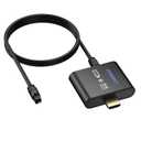 CAMWAY HDMI Audio Extractor 4K@30Hz 1080p - Work with Fire TV Stick to TV HDMI and Soundbar Optical - Support 5.1 Surround DTS/Dolby, No Audio Lag HD HDMIOptical Adapter, Plug and Play [No ARC/eARC]