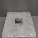 Lush Decor Reyna Ruffle Cotton Duvet Cover Set 2 Piece Set Twin XL, White - Cute Teen Bedding Set - White Duvet - Ruffled Bedding - Coquette Dorm Decor