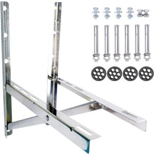 Wall Mounting Bracket for 9000-24000 BTU Condenser，Ac Support Brackets Rust Free Stainless Steel for Mini Split Air Conditioner Heat Pump Systems. (Small（9000-24000BTU）