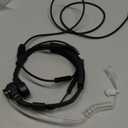 Lsgoodcare 3.5MM Plug Adjustable Throat Mic Anti-Noise Tactical Neckband Vocal Hands-Free in-Ear Military Air Tube Covert Earpiece Headset Compatible with PC Computer PS5 Cellphone Ect 3.5MM Device