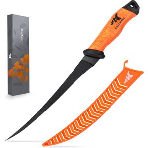 KastKing Speed Demon Pro Fillet Knife - Razor Sharp G4116 German Stainless-Steel Blade, Professional Level Knives for Filleting and Boning, Non-Slip Handles, Includes Protective Sheath
