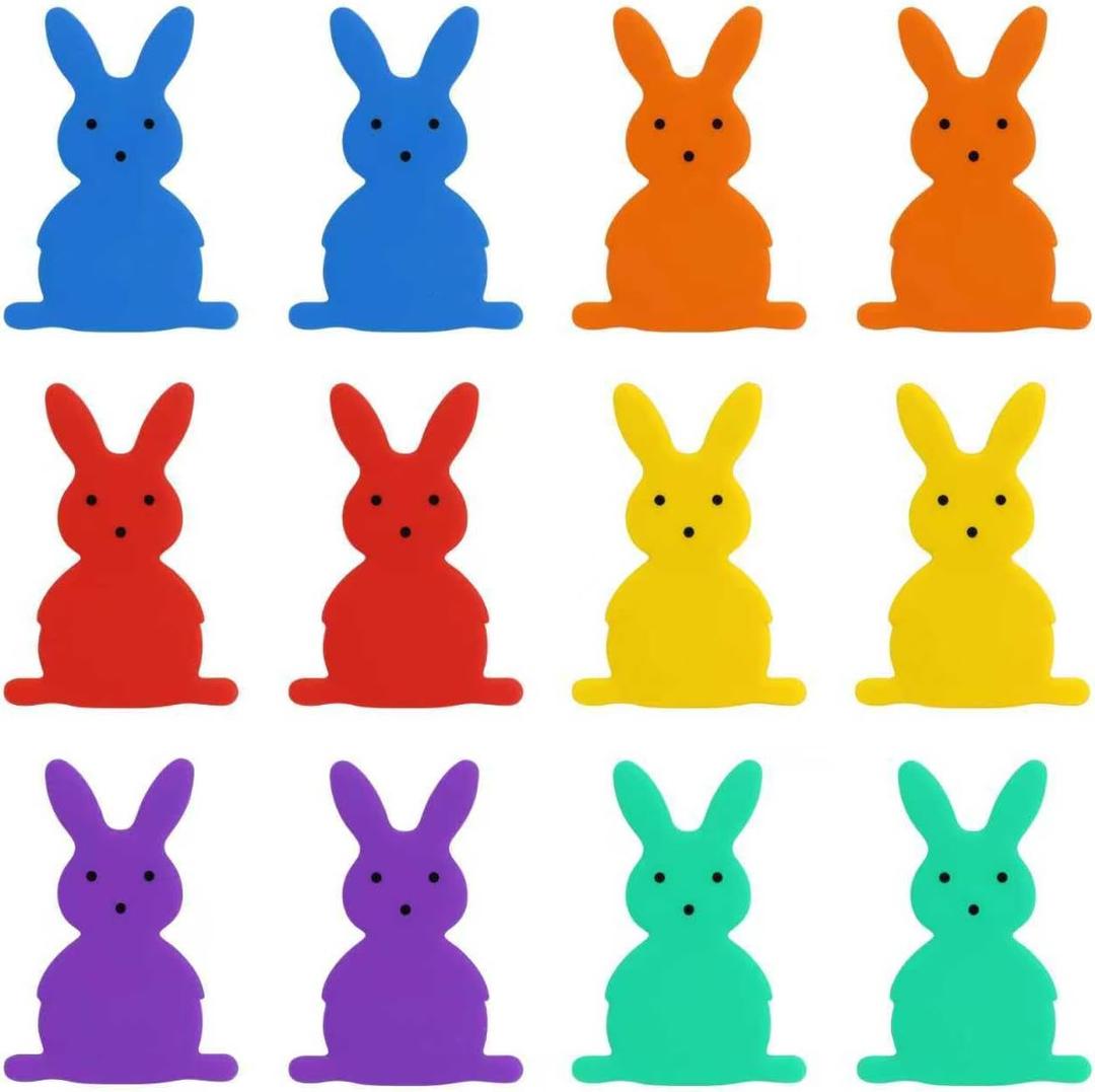 2 x 12 PCS Easter Decorative Knob Covers, Stretch Over Hardware Decorations