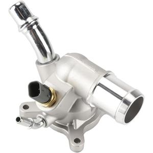 Engine Coolant Thermostat Housing Water Inlet Assembly - Compatible for Chrysler 200 2.4L I4 [C, Limited, LX, 2015, for Dodge Dart 2.0L I4 A/T 2013-2014 - Replace Part 5047772AB 5047263AB