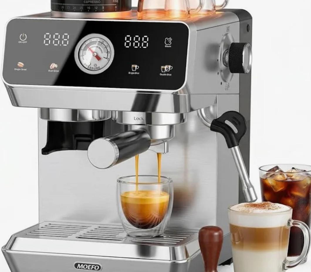 Moefo Espresso Machine with Grinder