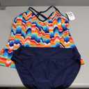 Nautica Women's Tankini Swimsuit Set Quick-Dry, UPF+, Bathing Suit Top, Swim, Beach, Pool & Resort Wear (X-Large, Multi)