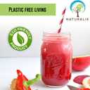 Naturalik 1000 Pack Multicolor Extra Durable Paper Straws Biodegradable - Premium Eco-Friendly Paper Straws Bulk- Drinking Straws for Juices, Restaurants and Party supplies, 7.7" (Multi-Color, 1000ct)